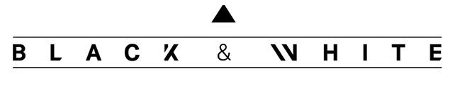 Black and White company logo